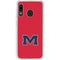 University of Mississippi Ole Miss Logo Red Galaxy A20 Clear Case