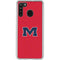 University of Mississippi Ole Miss Logo Red Galaxy A21 Clear Case