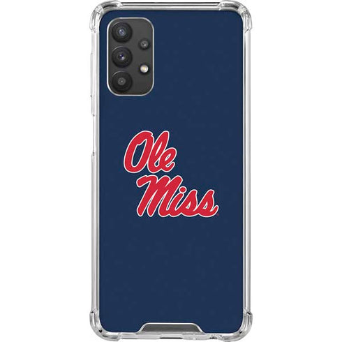 University of Mississippi Rebels Ole Miss Galaxy A32 5G Clear Case