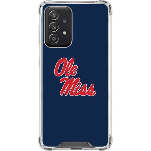 University of Mississippi Rebels Ole Miss Galaxy A52 5G Clear Case