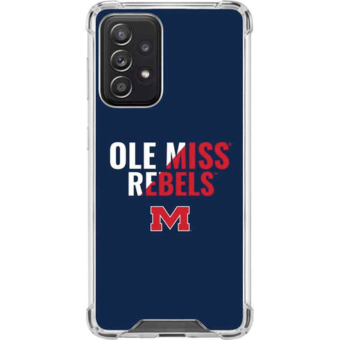 University of Mississippi Ole Miss Rebels Galaxy A52 5G Clear Case