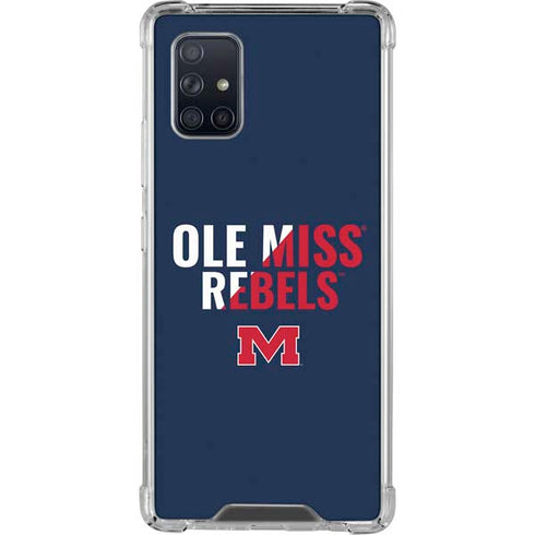 University of Mississippi Ole Miss Rebels Galaxy A71 5G Clear Case