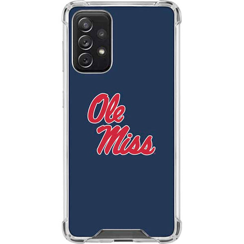 University of Mississippi Rebels Ole Miss Galaxy A72 5G Clear Case