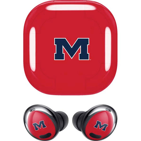 University of Mississippi Ole Miss Logo Red Galaxy Buds Pro Skin