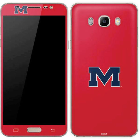 University of Mississippi Ole Miss Logo Red Galaxy J7 Skin