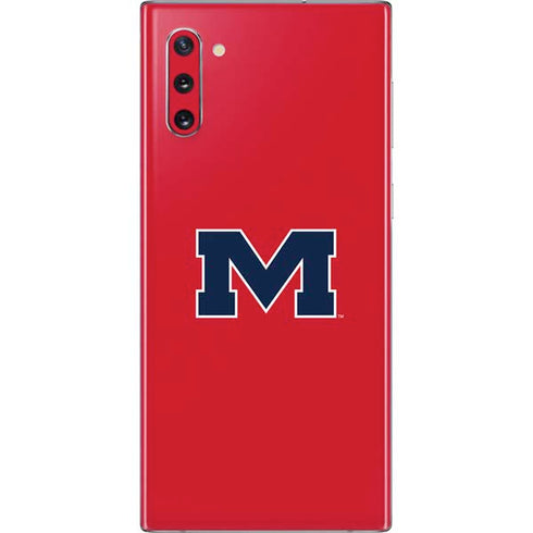 University of Mississippi Ole Miss Logo Red Galaxy Note 10 Skin