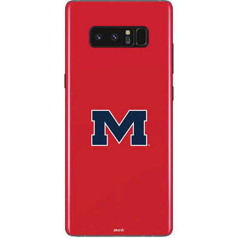 University of Mississippi Ole Miss Logo Red Galaxy Note 8 Skin