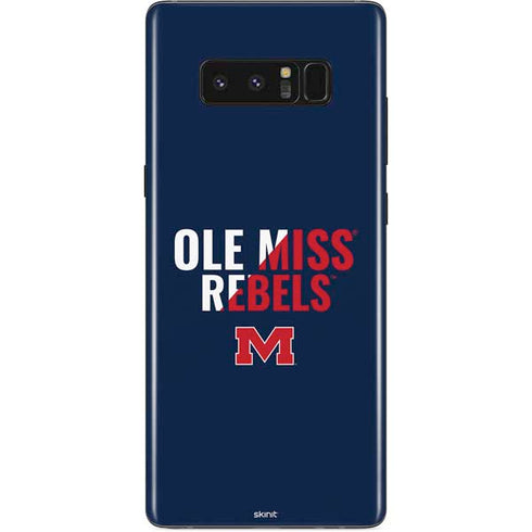 University of Mississippi Ole Miss Rebels Galaxy Note 8 Skin