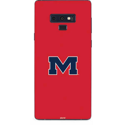 University of Mississippi Ole Miss Logo Red Galaxy Note 9 Skin