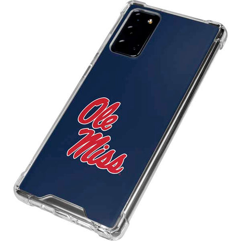 University of Mississippi Rebels Ole Miss Galaxy Note20 5G Clear Case