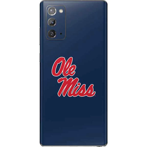 University of Mississippi Rebels Ole Miss Galaxy Note20 5G Skin