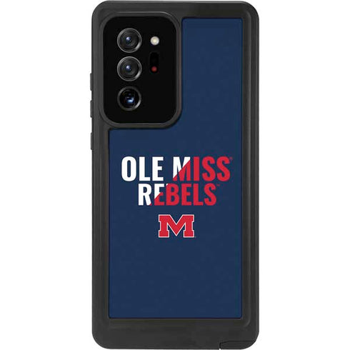 University of Mississippi Ole Miss Rebels Galaxy Note20 Ultra 5G Waterproof Case