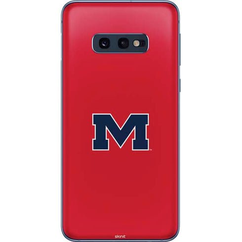 University of Mississippi Ole Miss Logo Red Galaxy S10e Skin