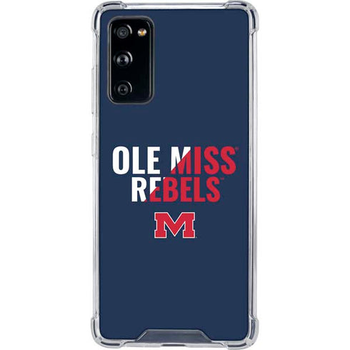 University of Mississippi Ole Miss Rebels Galaxy S20 FE Clear Case