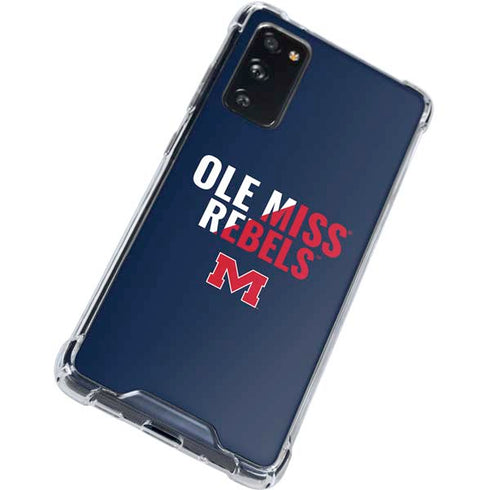 University of Mississippi Ole Miss Rebels Galaxy S20 FE Clear Case