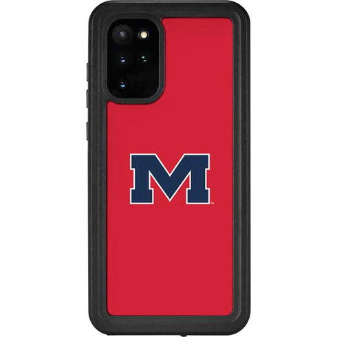 University of Mississippi Ole Miss Logo Red Galaxy S20 Plus Waterproof Case