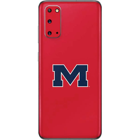University of Mississippi Ole Miss Logo Red Galaxy S20 Skin