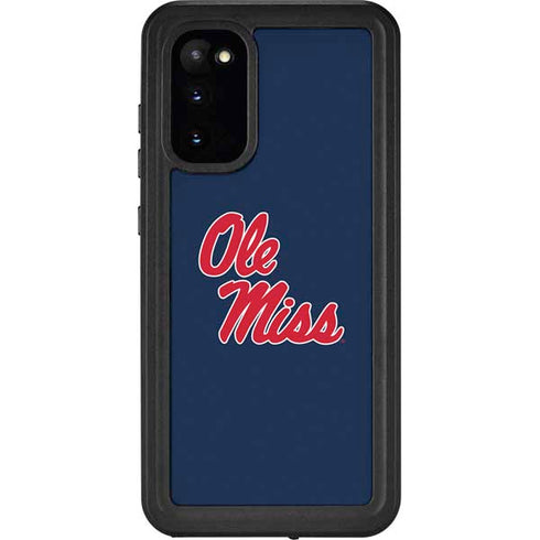 University of Mississippi Rebels Ole Miss Galaxy S20 Waterproof Case