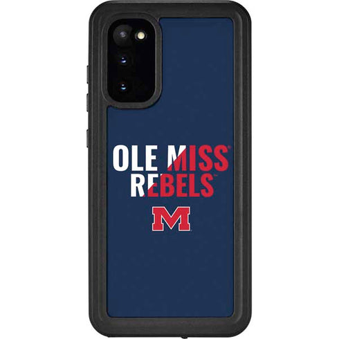 University of Mississippi Ole Miss Rebels Galaxy S20 Waterproof Case