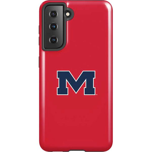 University of Mississippi Ole Miss Logo Red Galaxy S21 5G Pro Case