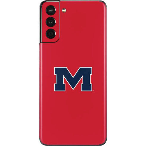 University of Mississippi Ole Miss Logo Red Galaxy S21 Plus 5G Skin