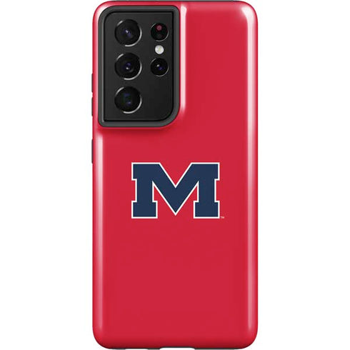 University of Mississippi Ole Miss Logo Red Galaxy S21 Ultra 5G Pro Case
