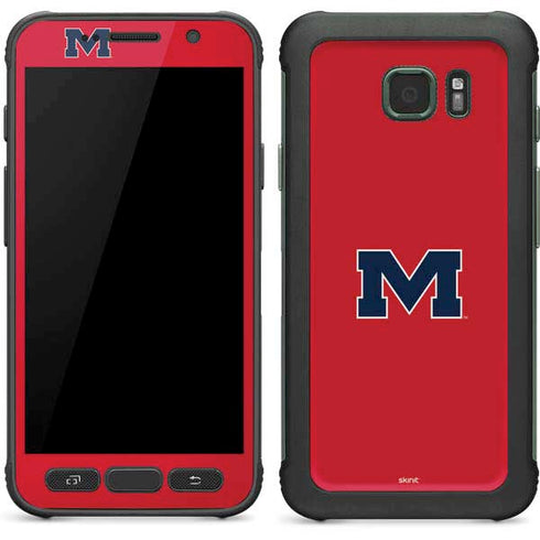 University of Mississippi Ole Miss Logo Red Galaxy S7 Active Skin