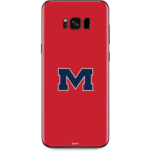 University of Mississippi Ole Miss Logo Red Galaxy S8 Plus Skin