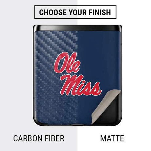 University of Mississippi Rebels Ole Miss Galaxy Z Flip Skin