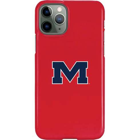 University of Mississippi Ole Miss Logo Red iPhone 11 Pro Lite Case