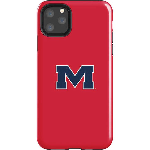 University of Mississippi Ole Miss Logo Red iPhone 11 Pro Max Impact Case
