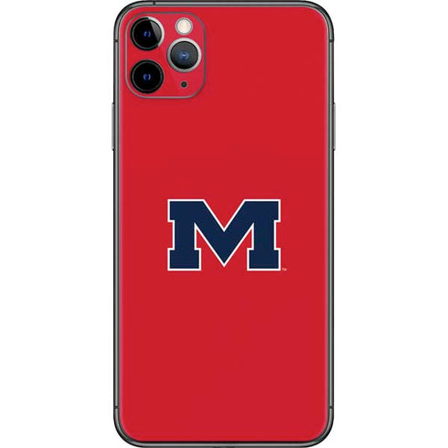 University of Mississippi Ole Miss Logo Red iPhone 11 Pro Max Skin