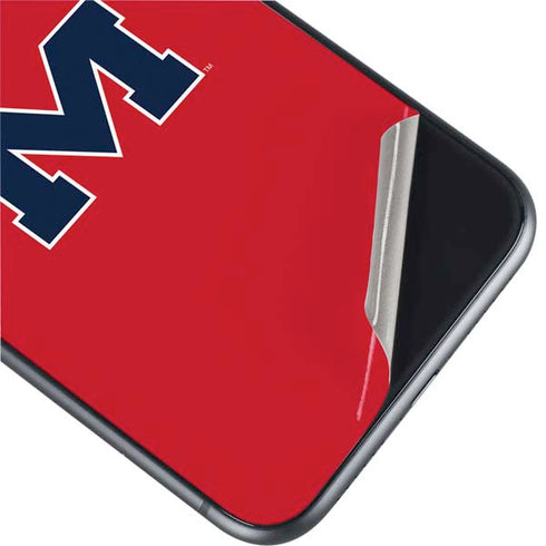 University of Mississippi Ole Miss Logo Red iPhone 11 Skin