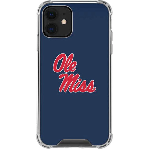 University of Mississippi Rebels Ole Miss iPhone 12 Clear Case