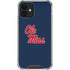 University of Mississippi Rebels Ole Miss iPhone 12 Clear Case