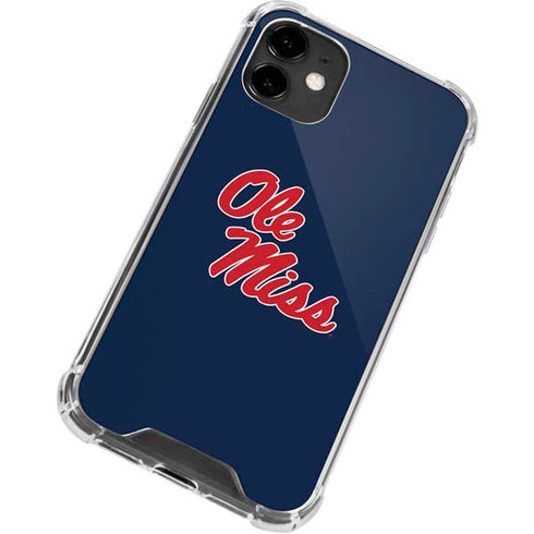 University of Mississippi Rebels Ole Miss iPhone 12 Clear Case