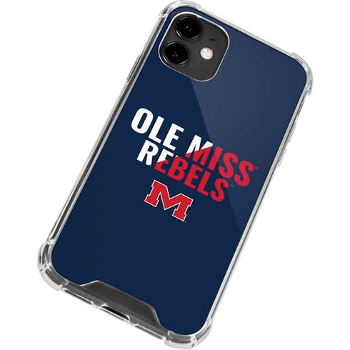 University of Mississippi Ole Miss Rebels iPhone 12 Clear Case