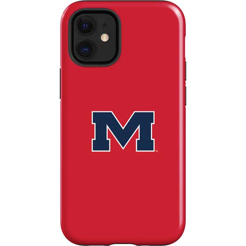 University of Mississippi Ole Miss Logo Red iPhone 12 Mini Impact Case