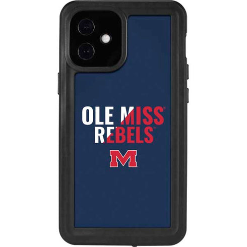 University of Mississippi Ole Miss Rebels iPhone 12 Mini Waterproof Case