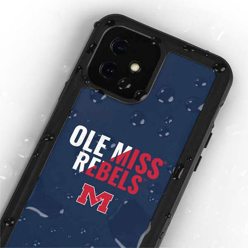 University of Mississippi Ole Miss Rebels iPhone 12 Mini Waterproof Case