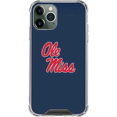 University of Mississippi Rebels Ole Miss iPhone 12 Pro Clear Case