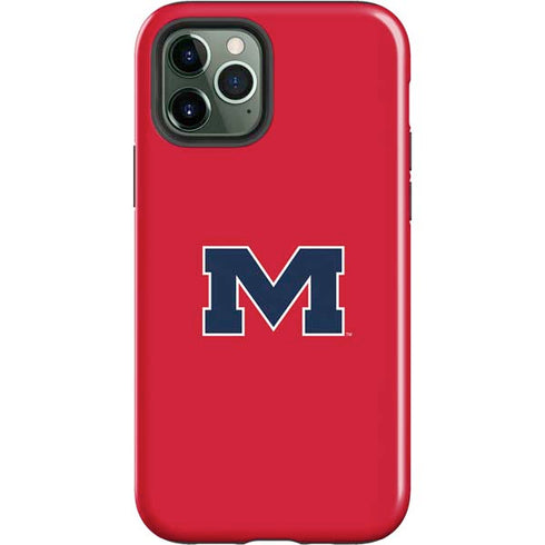 University of Mississippi Ole Miss Logo Red iPhone 12 Pro Impact Case