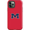 University of Mississippi Ole Miss Logo Red iPhone 12 Pro Impact Case