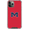 University of Mississippi Ole Miss Logo Red iPhone 12 Pro Max Clear Case