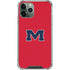 University of Mississippi Ole Miss Logo Red iPhone 12 Pro Max Clear Case