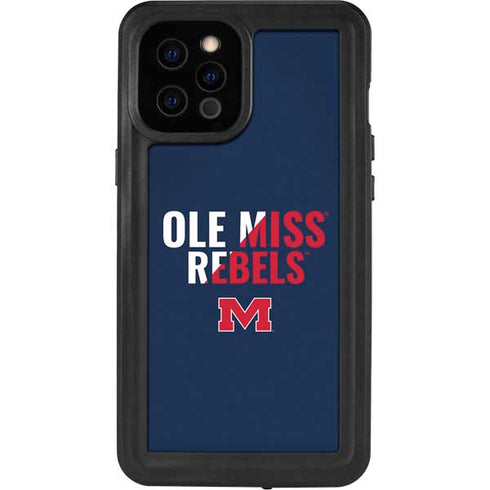 University of Mississippi Ole Miss Rebels iPhone 12 Pro Max Waterproof Case