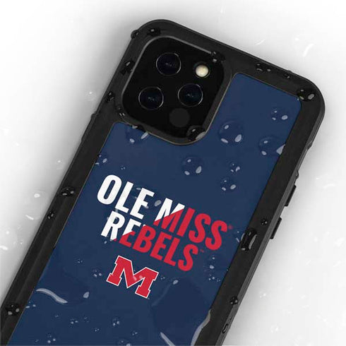 University of Mississippi Ole Miss Rebels iPhone 12 Pro Max Waterproof Case