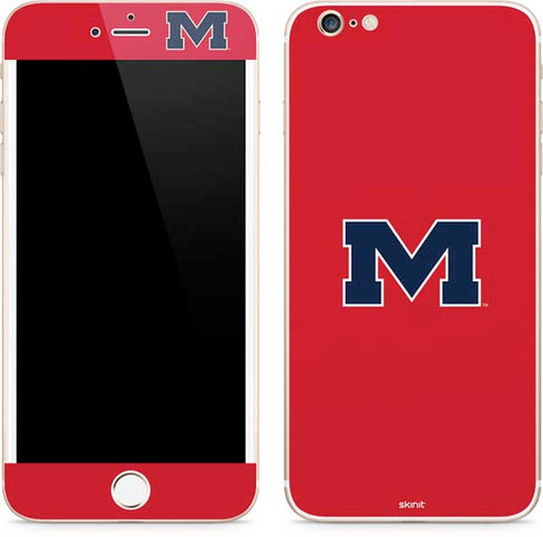 University of Mississippi Ole Miss Logo Red iPhone 6/6s Plus Skin