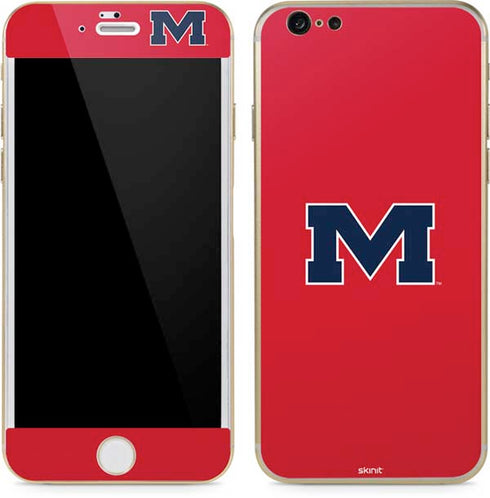University of Mississippi Ole Miss Logo Red iPhone 6/6s Skin
