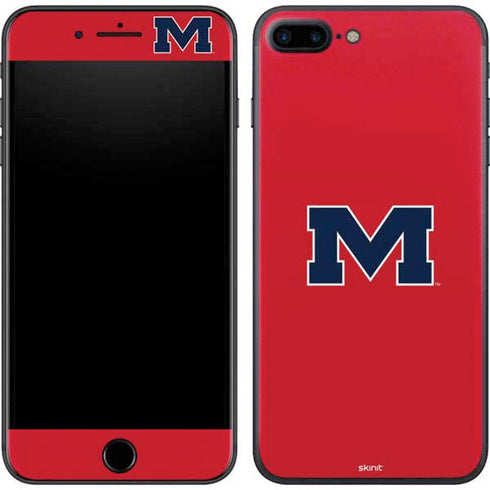 University of Mississippi Ole Miss Logo Red iPhone 7 Plus Skin